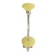 Yellow Wheel Flower Ceramic Silver Iron Hook